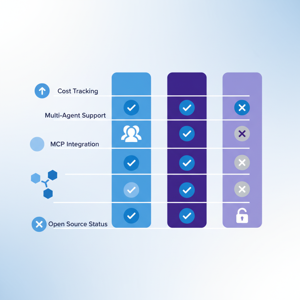 Feature comparison chart