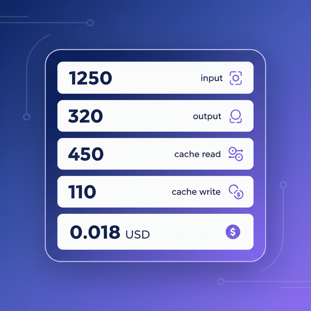 Per-message cost breakdown in SuperBuilder