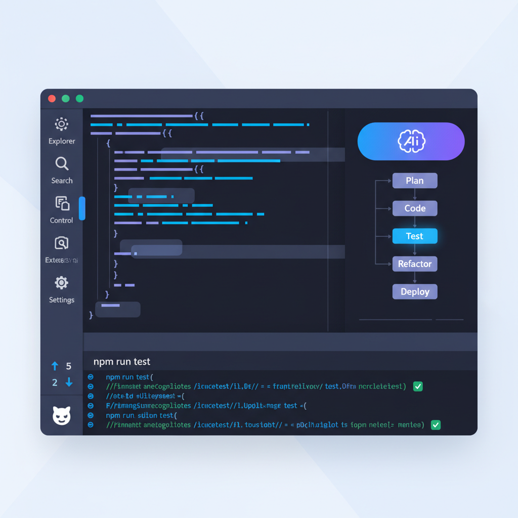 GitHub Copilot Agent Mode executing a multi-step task in VS Code