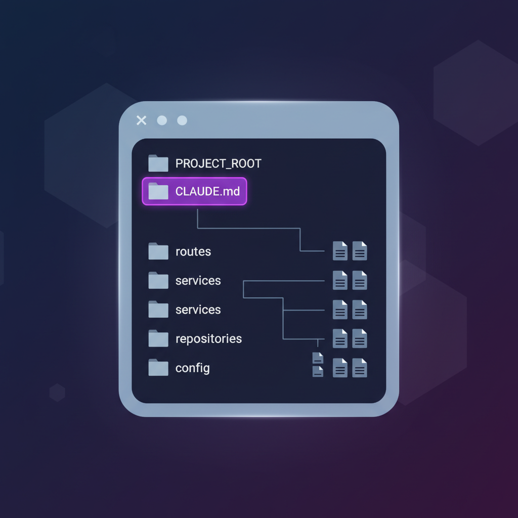 Project structure with CLAUDE.md in SuperBuilder file tree